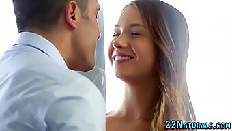 European Beauty Receives A Creampie After Giving Oral Pleasure